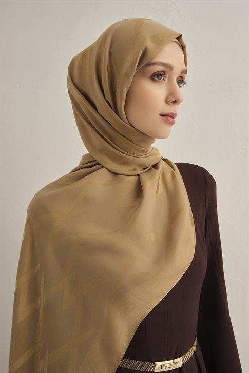 Armine Lyocell Naia Zikzak Desen Şal  1- 70