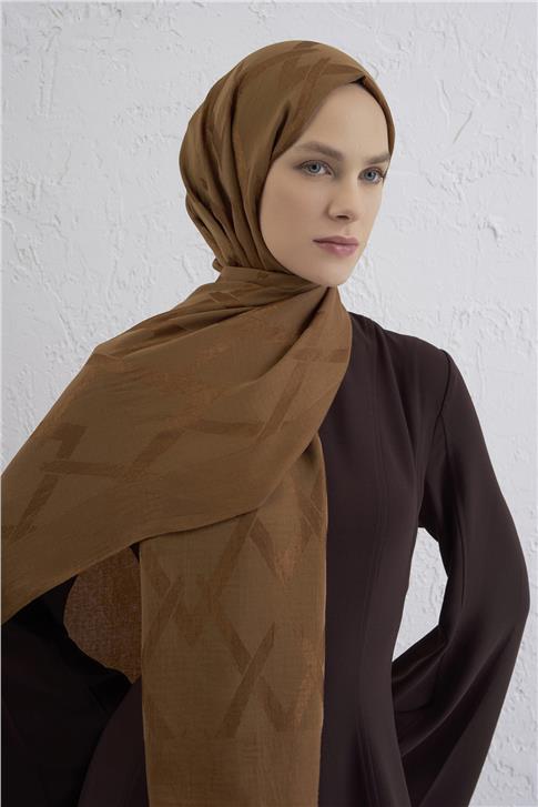 Armine Lyocell Naia Zikzak Desen Şal  1- 74