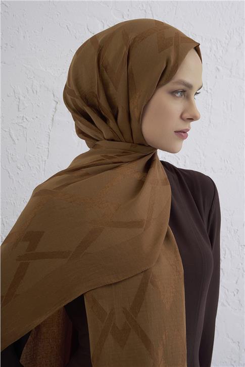 Armine Lyocell Naia Zikzak Desen Şal  1- 74