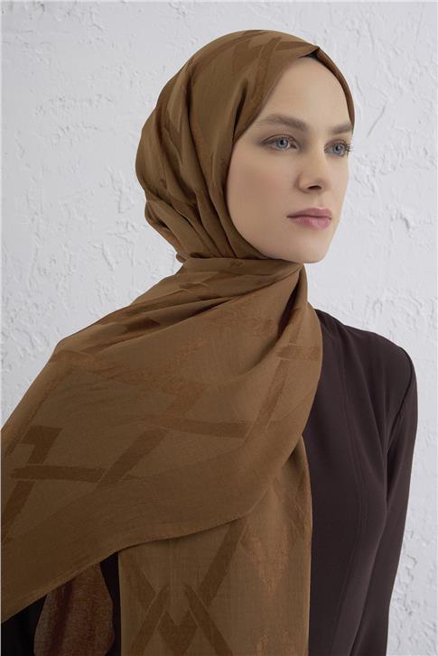 Armine Lyocell Naia Zikzak Desen Şal  1- 74