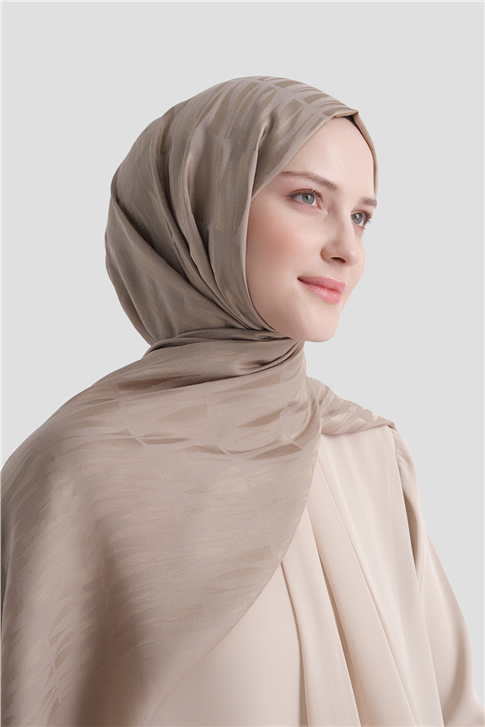 Armine Lyocell Naia Çubuk Desen Şal 3 07 Vizon