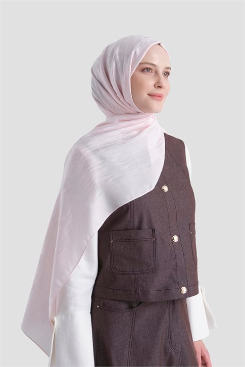 Armine Lyocell Naia Çubuk Desen Şal 3 39 Pudra