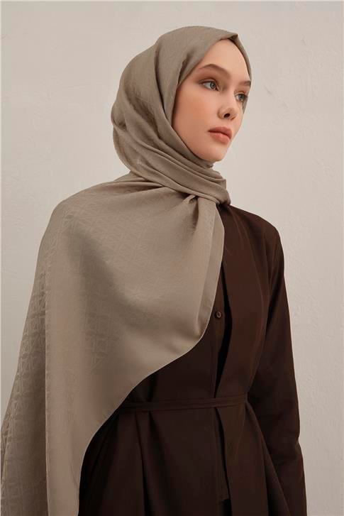 Armine Lyocell Naia Üçgen Monogram Şal 5 07