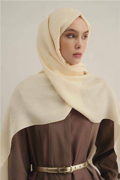 Armine Lyocell Naia Üçgen Monogram Şal 5 60