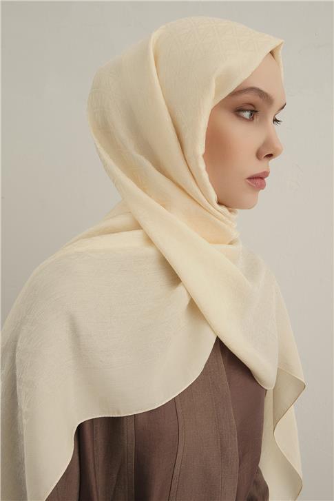 Armine Lyocell Naia Üçgen Monogram Şal 5 60
