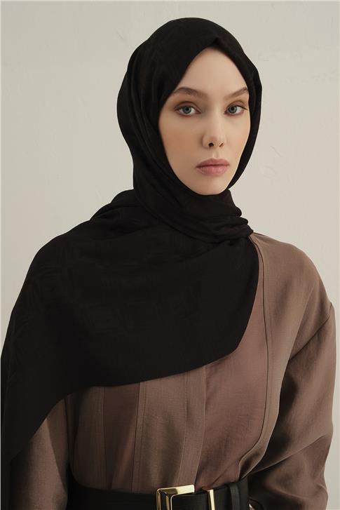Armine Lyocell Naia Kare Monogram Şal 6 01