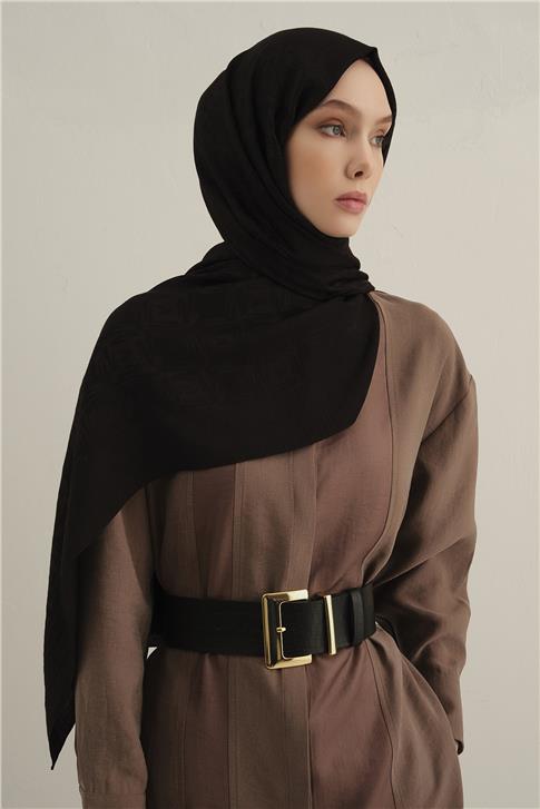 Armine Lyocell Naia Kare Monogram Şal 6 01