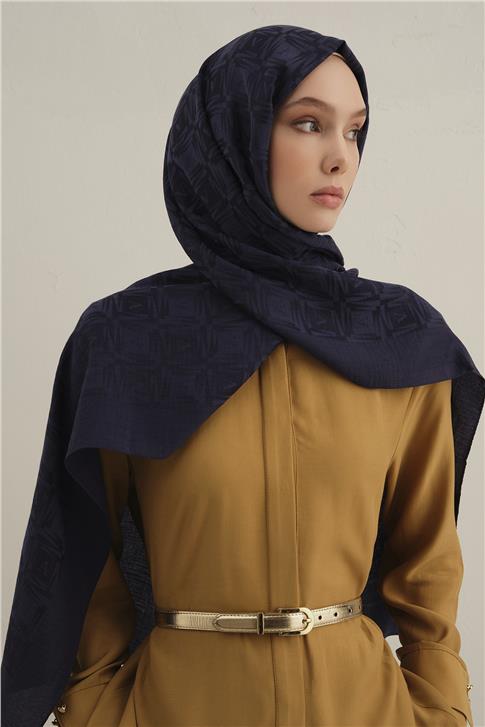 Armine Lyocell Naia Kare Monogram Şal 6 02