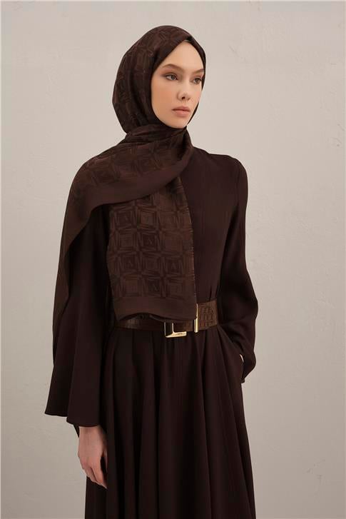 Armine Lyocell Naia Kare Monogram Şal 6 10
