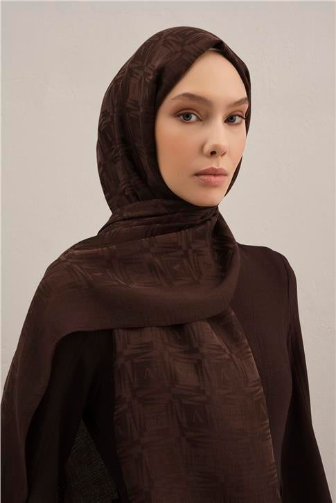 Armine Lyocell Naia Kare Monogram Şal 6 10