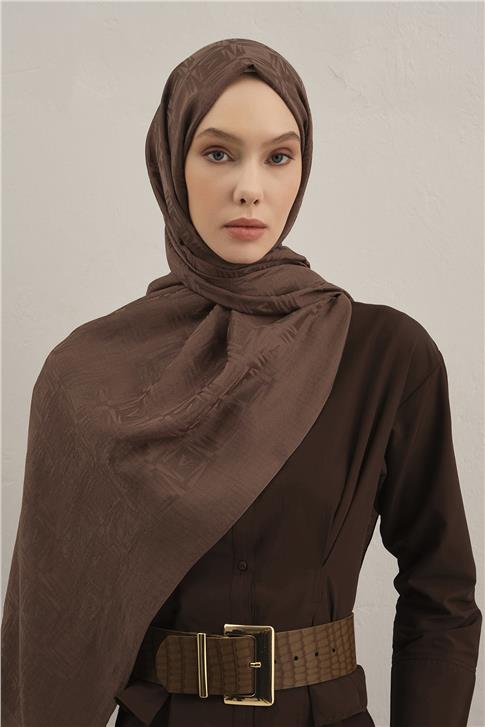 Armine Lyocell Naia Kare Monogram Şal 6 11