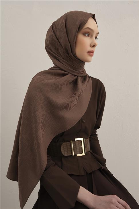 Armine Lyocell Naia Kare Monogram Şal 6 11