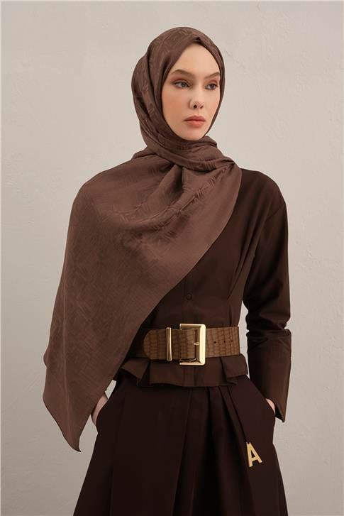 Armine Lyocell Naia Kare Monogram Şal 6 11