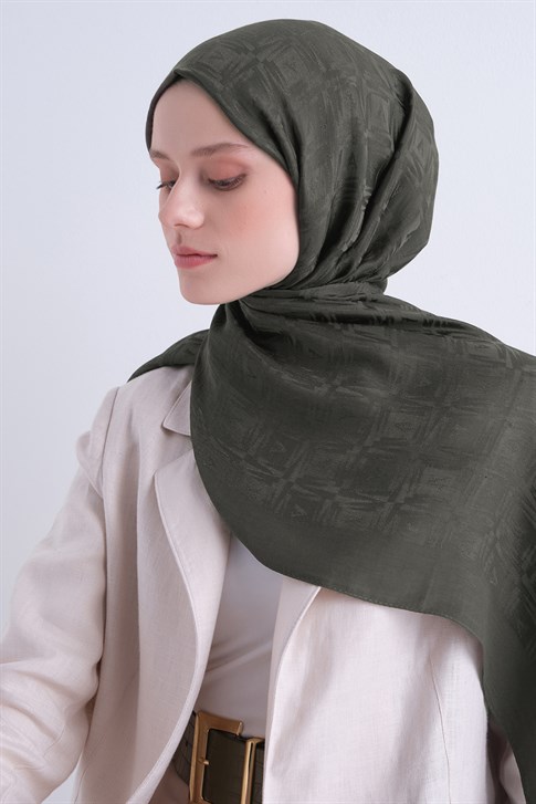 Armine Lyocell Naia Kare Monogram Şal 6 18