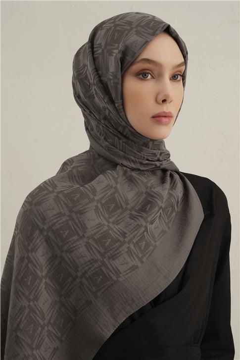 Armine Lyocell Naia Kare Monogram Şal 6 18