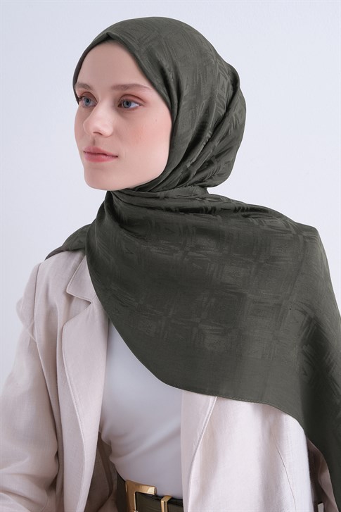 Armine Lyocell Naia Kare Monogram Şal 6 18