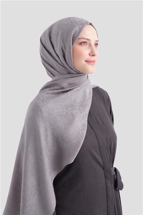 Armine Lyocell Naia Kare Monogram Şal 6 20 Gri