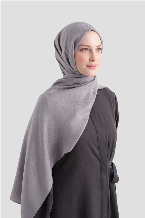 Armine Lyocell Naia Kare Monogram Şal 6 20 Gri