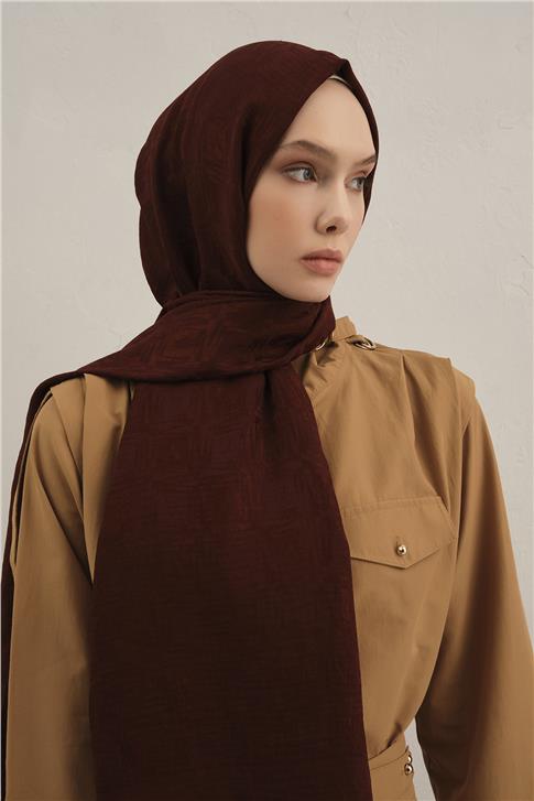 Armine Lyocell Naia Kare Monogram Şal 6 32