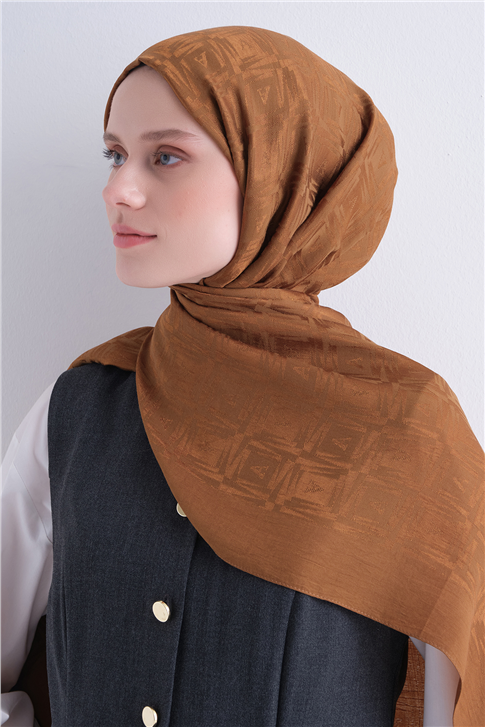 Armine Lyocell Naia Kare Monogram Şal 6 46