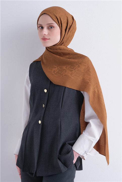 Armine Lyocell Naia Kare Monogram Şal 6 46