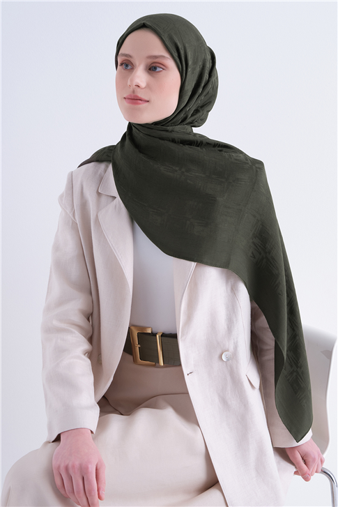 Armine Lyocell Naia Kare Monogram Şal 6 50