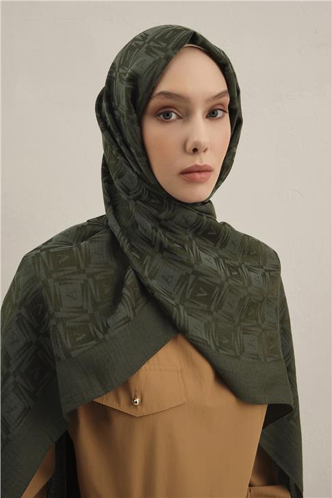 Armine Lyocell Naia Kare Monogram Şal 6 54