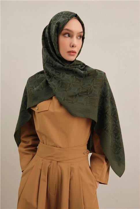 Armine Lyocell Naia Kare Monogram Şal 6 54