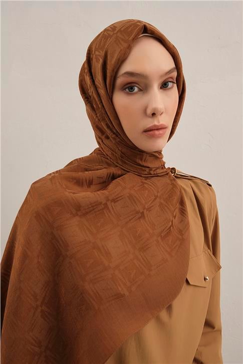 Armine Lyocell Naia Kare Monogram Şal 6 74