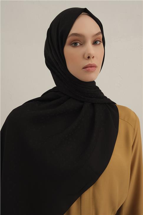 Armine Damla Desen Bambu Cotton Şal 01