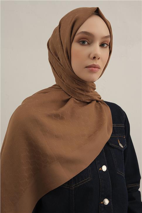 Armine Link Desen Bambu Cotton Şal 11