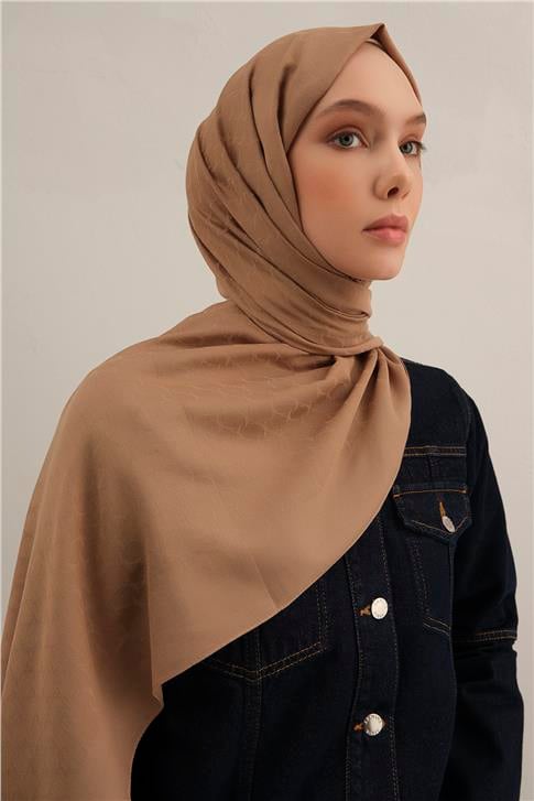 Armine Link Desen Bambu Cotton Şal 12