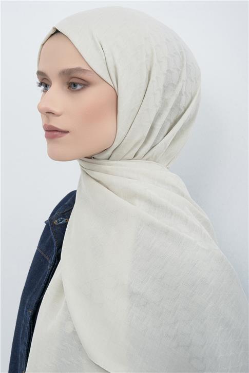 Armine Link Desen Bambu Cotton Şal 17