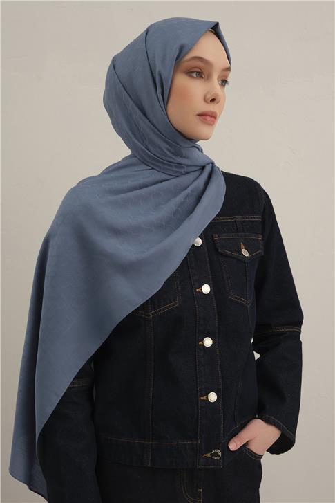 Armine Link Desen Bambu Cotton Şal 26