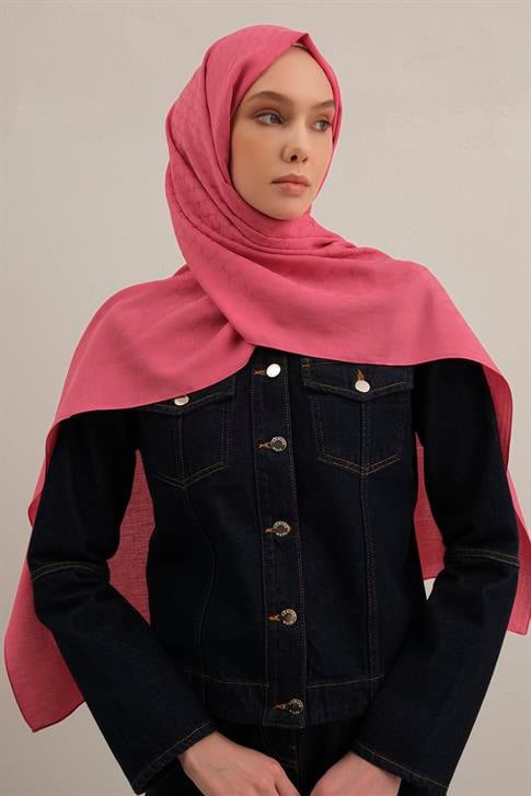 Armine Link Desen Bambu Cotton Şal 37