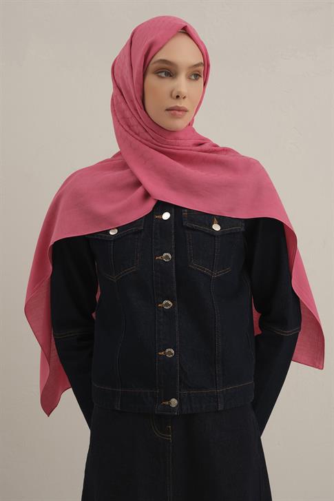 Armine Link Desen Bambu Cotton Şal 37