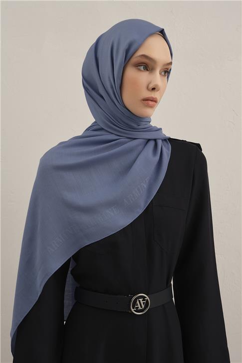 Armine Logo Bordürlü Pamuk İpek Şal 26