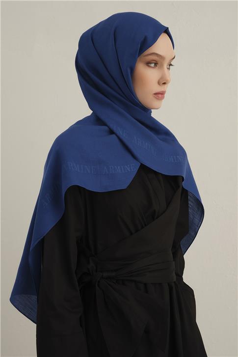 Armine Logo Bordürlü Pamuk İpek Şal 28