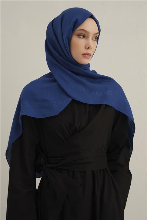 Armine Logo Bordürlü Pamuk İpek Şal 28