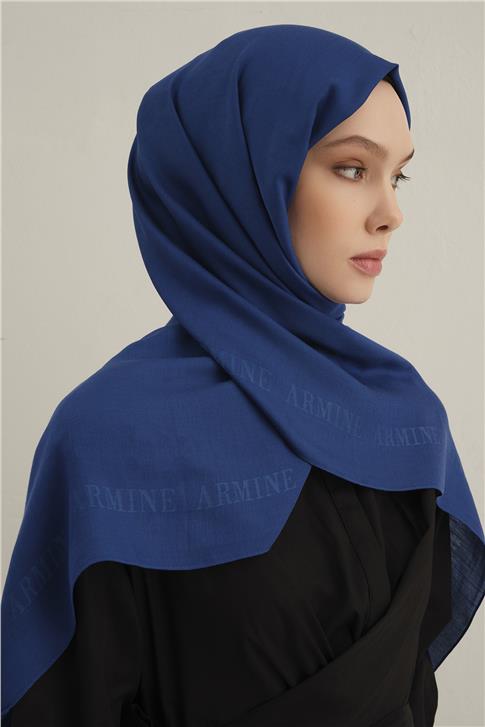 Armine Logo Bordürlü Pamuk İpek Şal 28