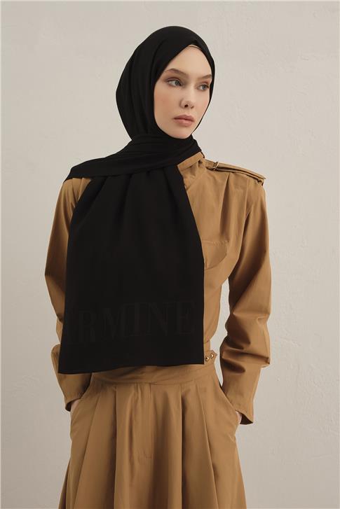 Armine Logo Drop Pamuk İpek Şal 01