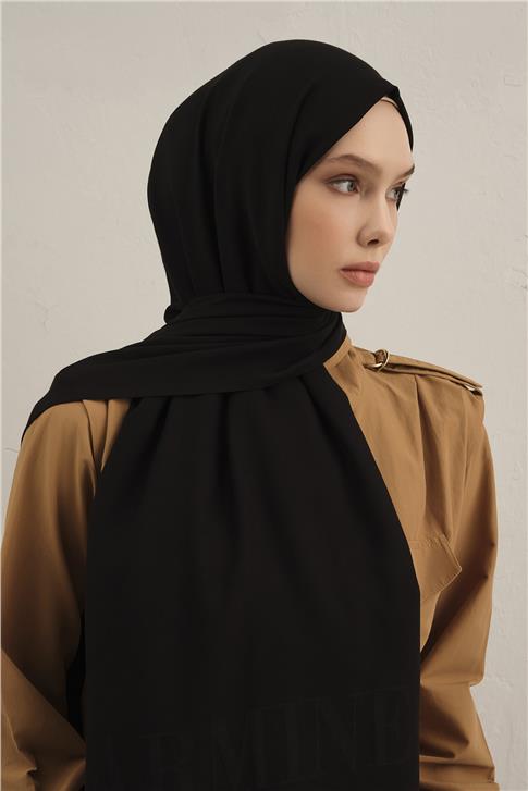 Armine Logo Drop Pamuk İpek Şal 01