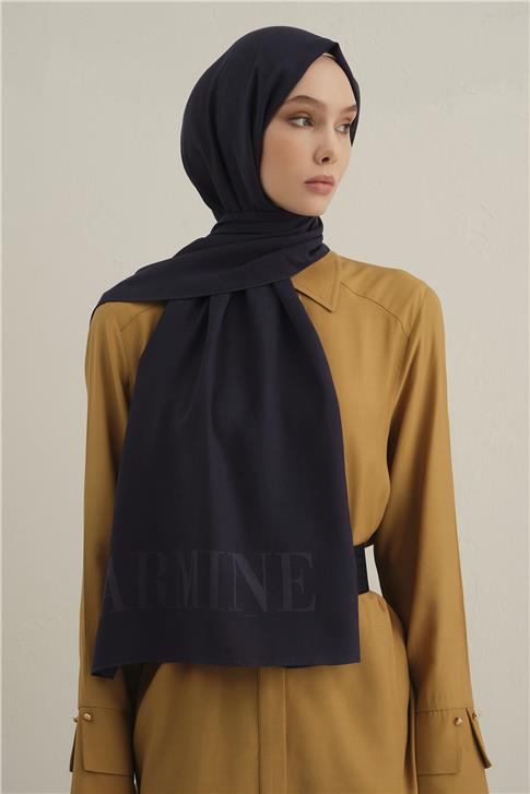 Armine Logo Drop Pamuk İpek Şal 02