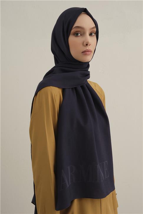 Armine Logo Drop Pamuk İpek Şal 02