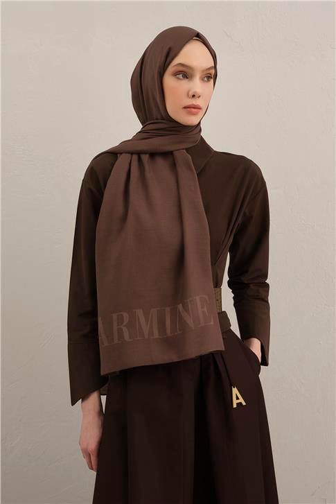 Armine Logo Drop Pamuk İpek Şal 11