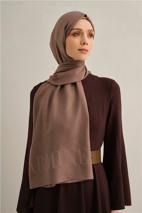 Armine Logo Drop Pamuk İpek Şal 12