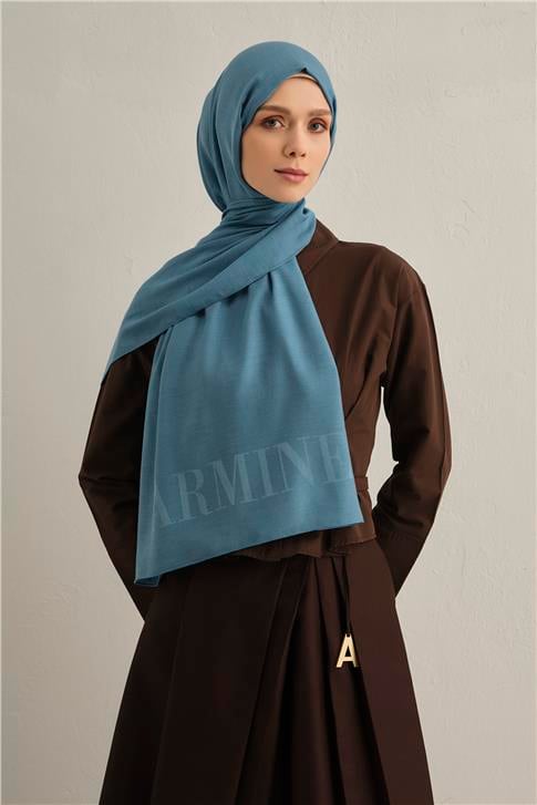 Armine Logo Drop Pamuk İpek Şal 27