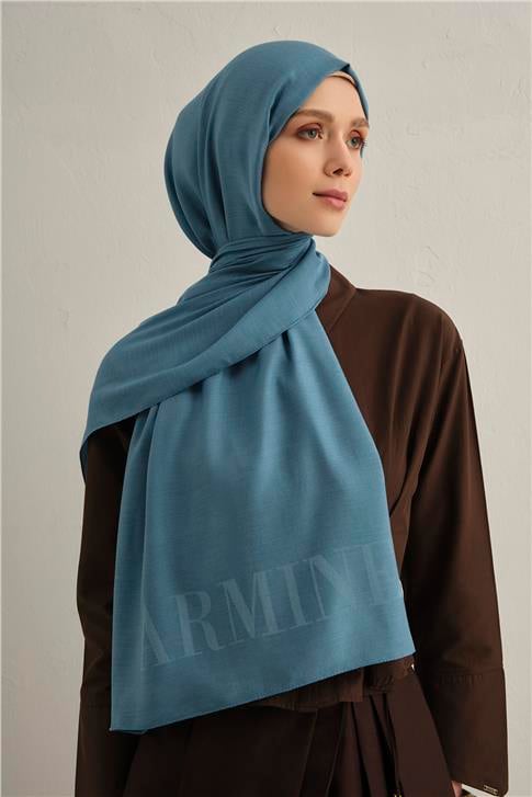 Armine Logo Drop Pamuk İpek Şal 27