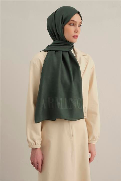 Armine Logo Drop Pamuk İpek Şal 50
