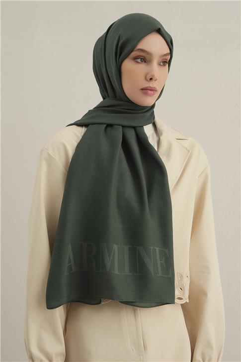 Armine Logo Drop Pamuk İpek Şal 50